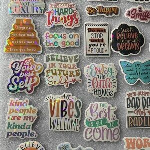 Inspirational Quote Wall Stickers Set - Multicolor lot 2 ⭐️2 for 10⭐️